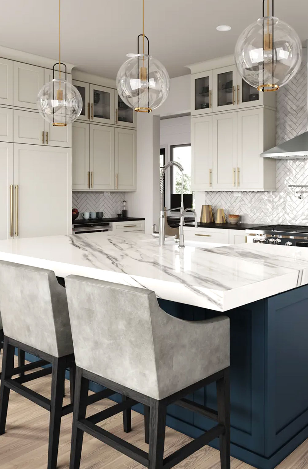 Premium kitchen cabinets installed in Jacksonville home